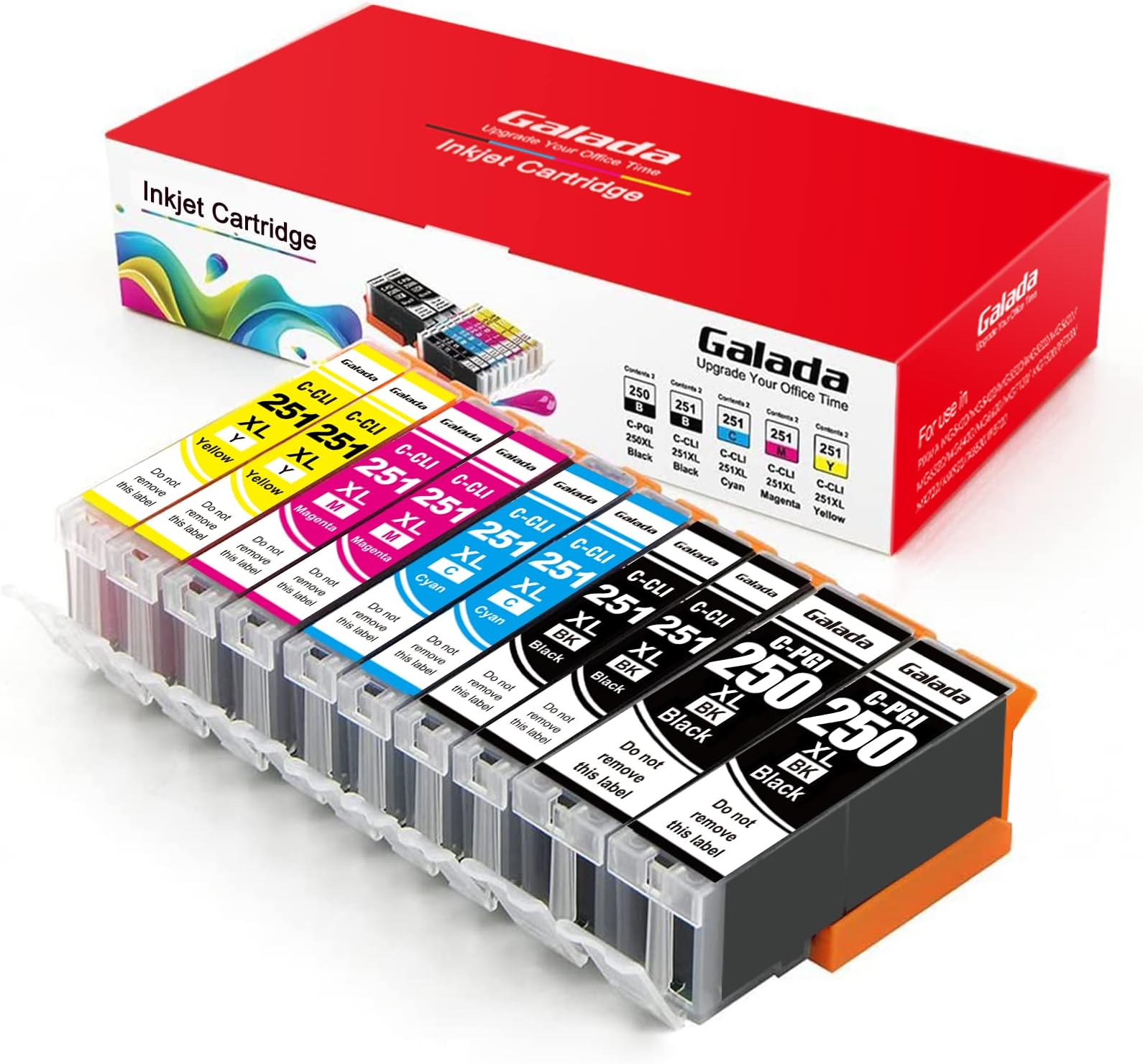 Aazon.co: Tekall Copatible C A K E Ink Cartridge PGI-250XL, CLI