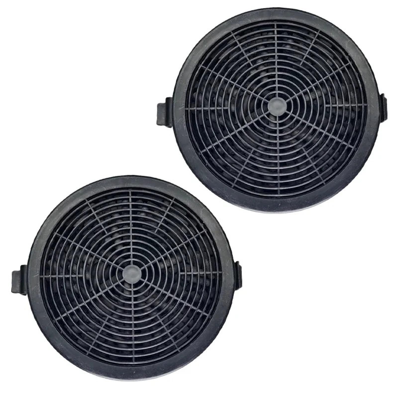 Compatible con filtro de carbón activado for campana extractora de 114x114x20mm, 2 unidades