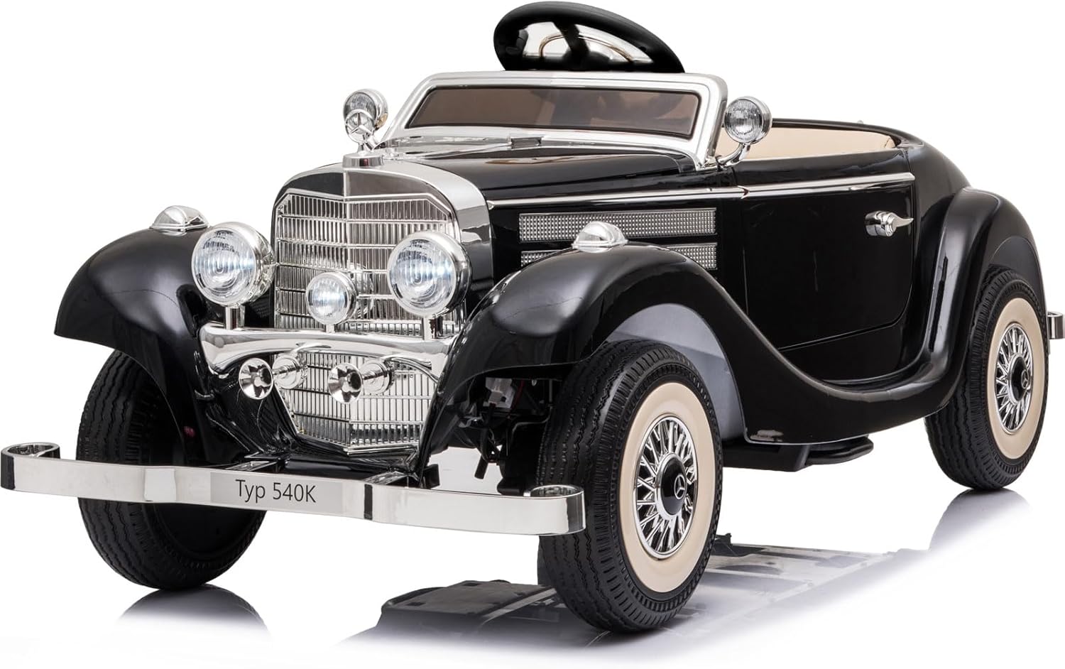 Electric Car for Kids, 24V Ride on Toys Licensed Mercedes Benz, Power Vehicles Wheels Parent-Child Max Load 220Ibs with Parent Remote LED Headlights