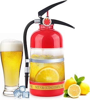 2L Fire Extinguisher Style Beer and Wine Dispenser, Portable Liquor Pump Party Accessory