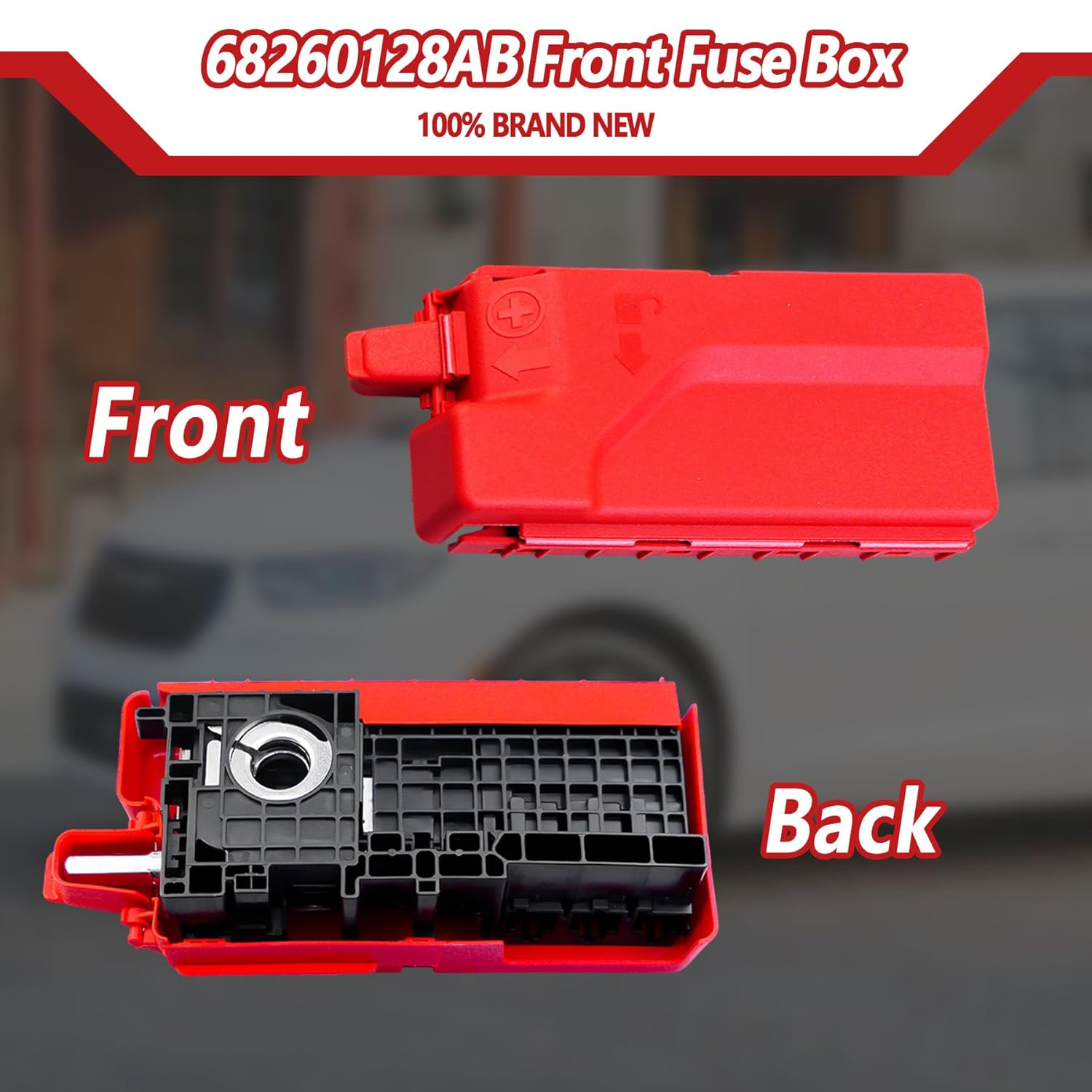 68260128AB Front Fuse Box Fit for Chrysler Pacifica 2017-2026 Voyager 2020-2026 Pre Fuse Relay Block Box