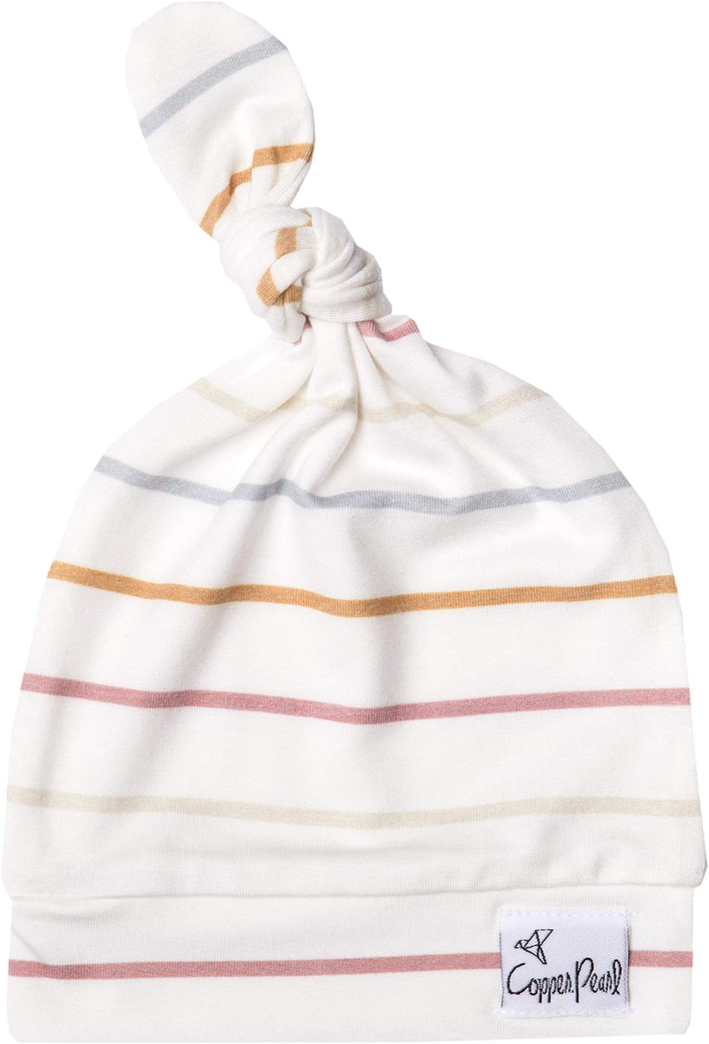 Copper PearlBaby Beanie Hat Top Knot - Solids2