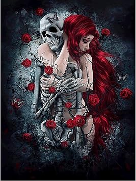 DCIDBEI Rond Peinture Diamant 40x50 Cm Diamond Painting Tête