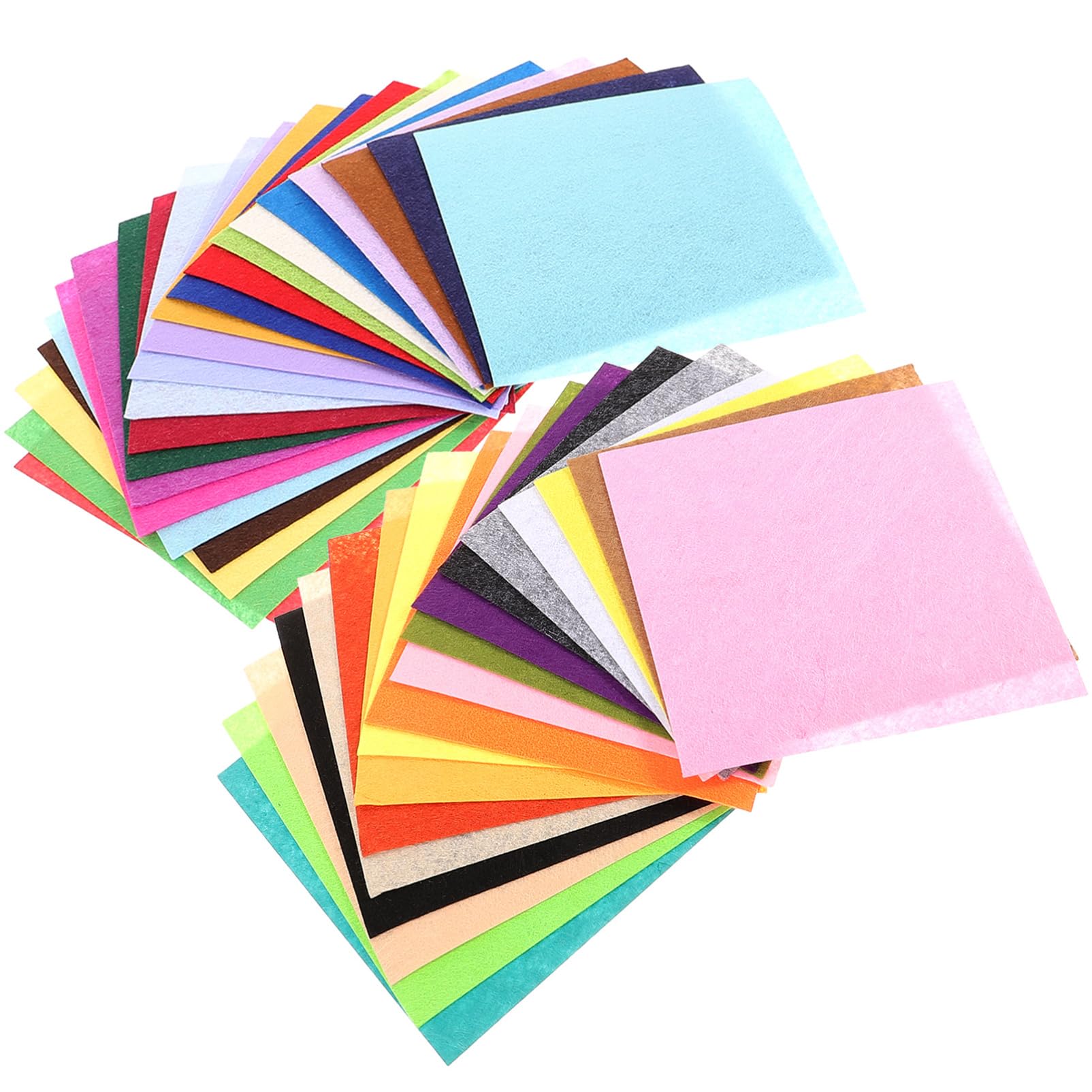 Operitacx 200blätter DIY Filzstoff Bunte Bastelplatten Für Nähprojekte Kreatives Handwerk Patchwork Und Floristik Für Kindergarten Und Bastelunterricht
