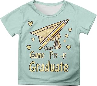 Camiseta para niños Camiseta Niñas Algodón Tops Verano Manga Corta Impreso Camisa Linda Blusa Casual Túnica Suelta Ropa Deportiva Transpirable