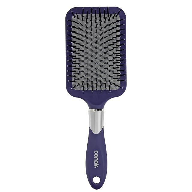 Conair Totally Smooth Ultra Paddle Brush Wide Detangling Hair Brush with Ball-Tipped Bristles and Flexible Cushion Base Ideal
