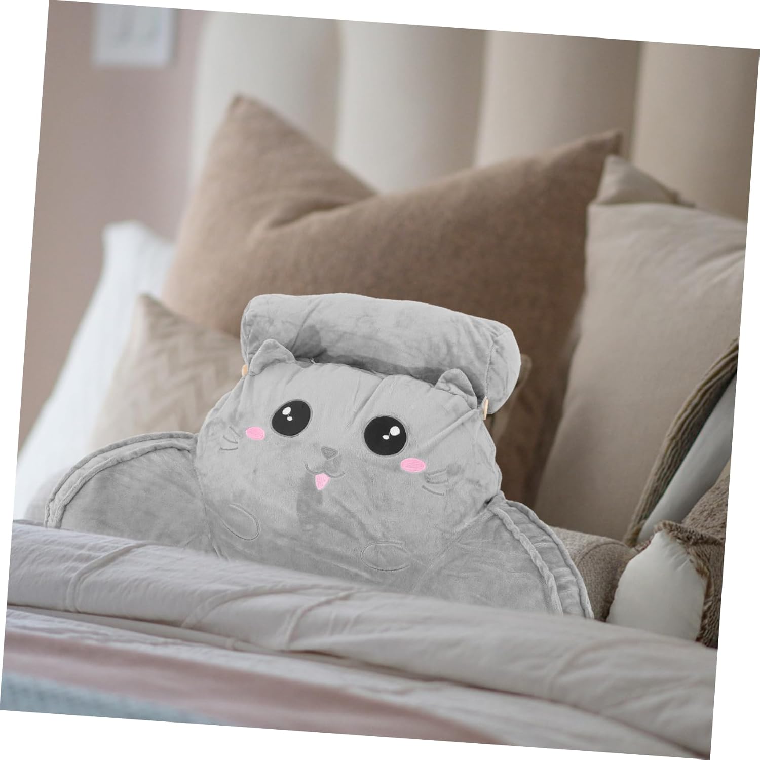 PRETYZOOM Cushion for Office Chair Lumbar Pillow Back Support Car Seat Back Pillow Comfortable for Reading Tv Watching