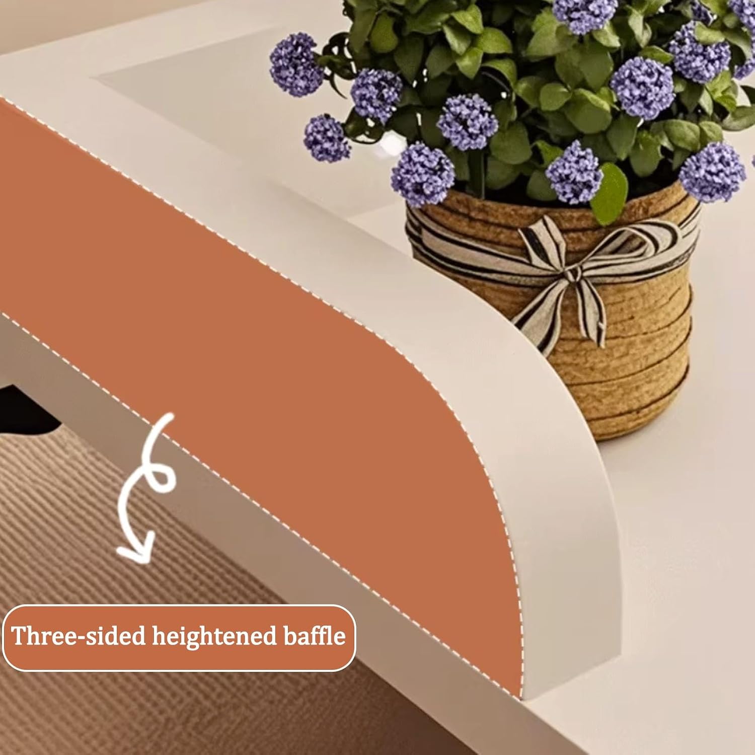 Over Bed Table with Wheels, Height Width Adjustable Overbed Tables, Home Mobile Bed Desk with Baffles, Standing Workstation Laptop Cart, for Laptop, Eating(Natural,120x50cm/47.2x19.6in)