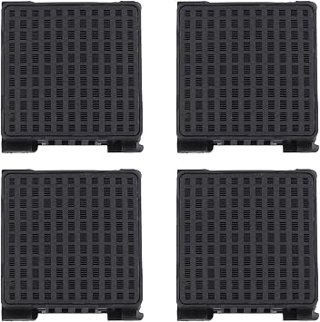 4PACK Activated Carbon Filter Fit For LIEBHERR Refrigerators 9096989, 909698900, 9882429, 988242900, 9882460, 988246000, 7440021, 7440021-00, Washable And Reusable Filters Household Vacuum Accessory