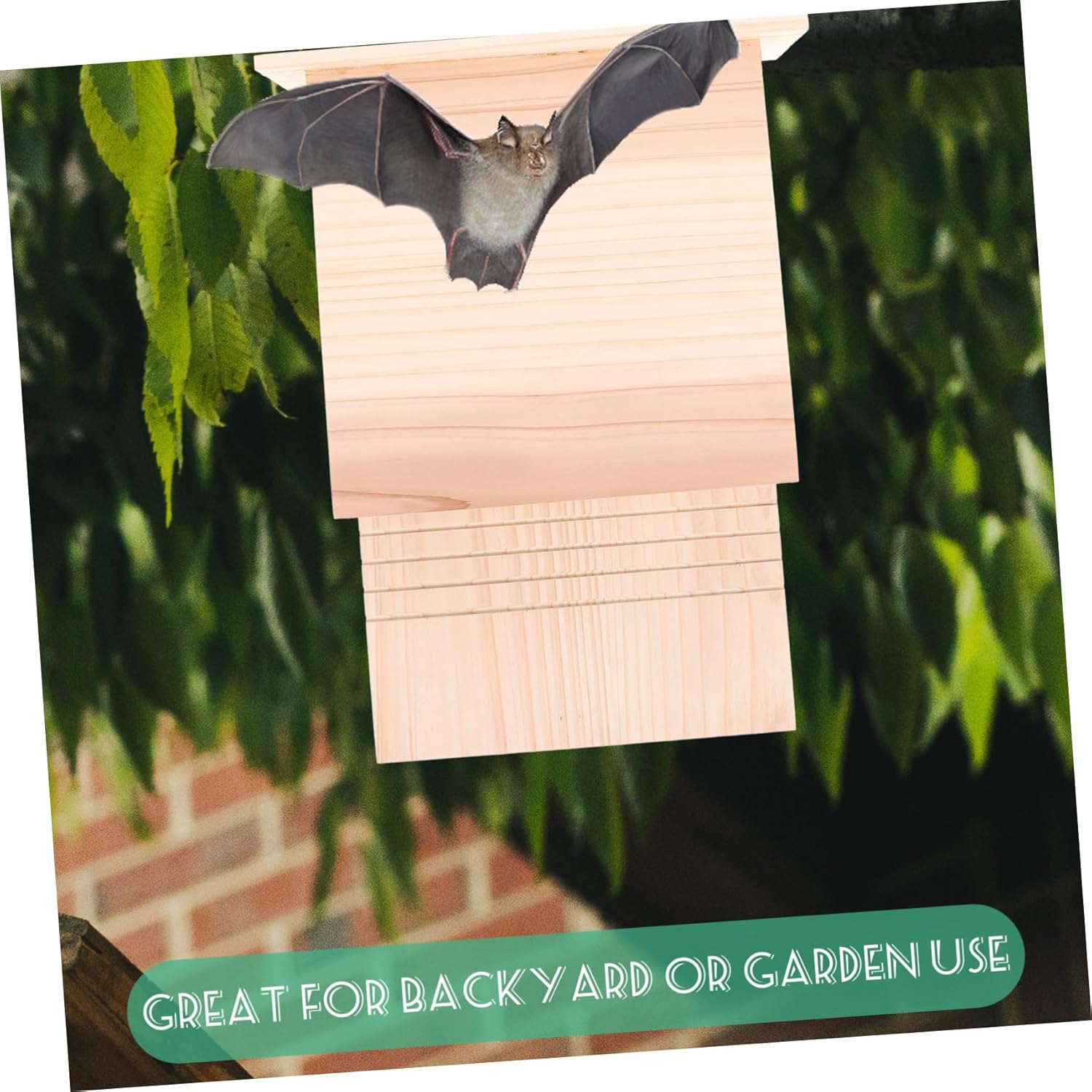 Bat House for Outdoor Use Lightweight Easy Install Bat Box for Courtyards and Backyards Design Safe