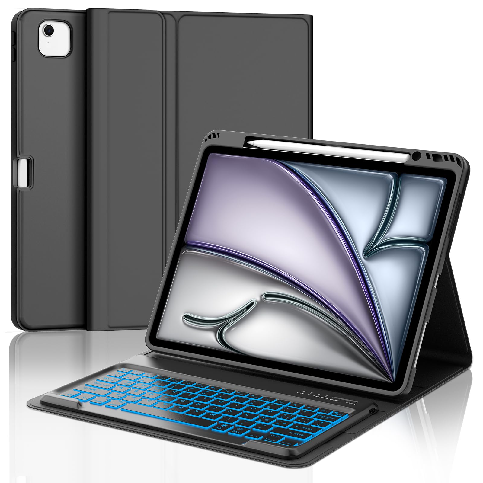 IVEOPPE Tastiera iPad 10/11 Generazione (10.9" 2022/(A16) 11" 2025 con Touchpad, Cover Tastiera