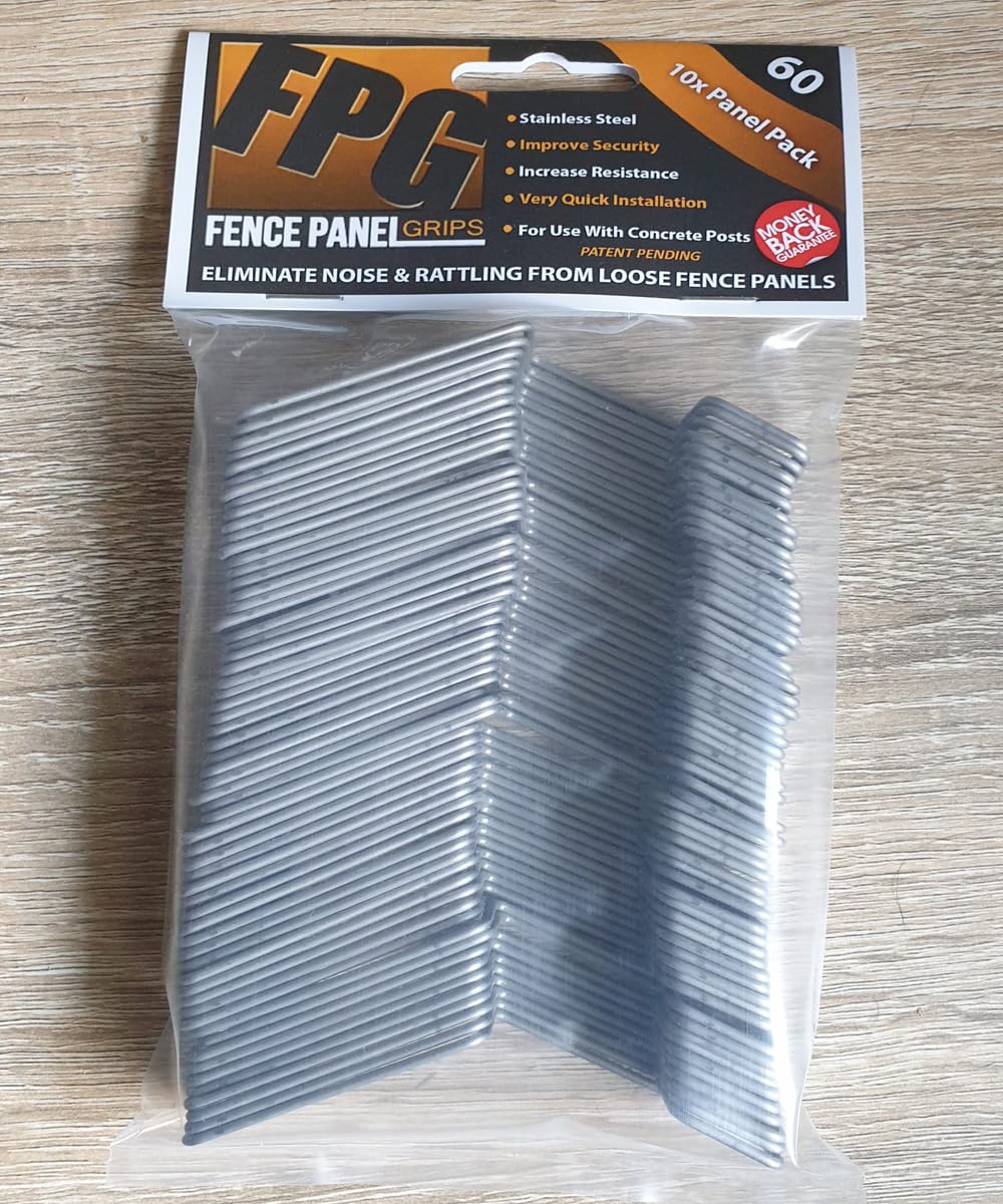 Fence Panel Grips – Anti-Rattle Fence Clips – Prevent Loose Panels & Noise