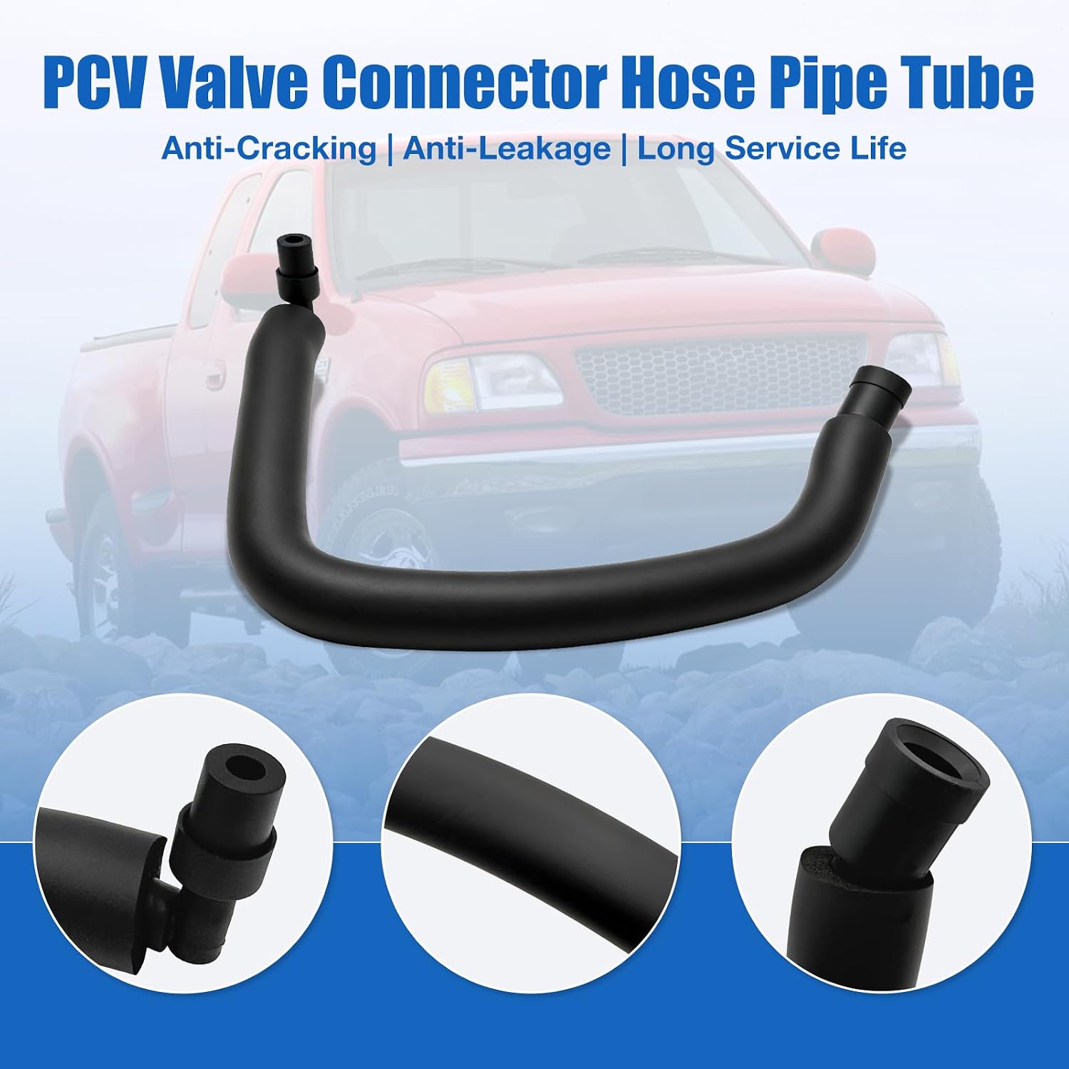 XL3Z-6C324-HA PCV Valve Connector Hose Fit for Ford F-150 1999-2002