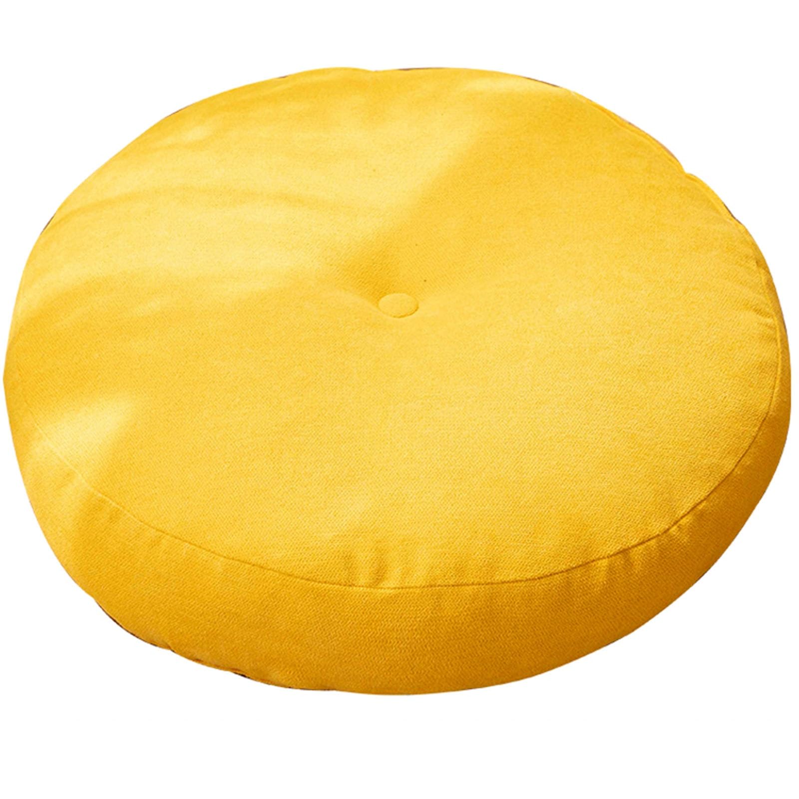 Coussin épais et solide de forme ronde pour assise au sol et coin lecture enfant