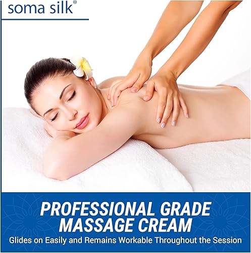 Miniatura 2 de Soma Silk - Crema de masaje profesional de 5 galones, textura suave y sedosa, crema de masaje rica en humedad, aceites de caléndula y jojoba para