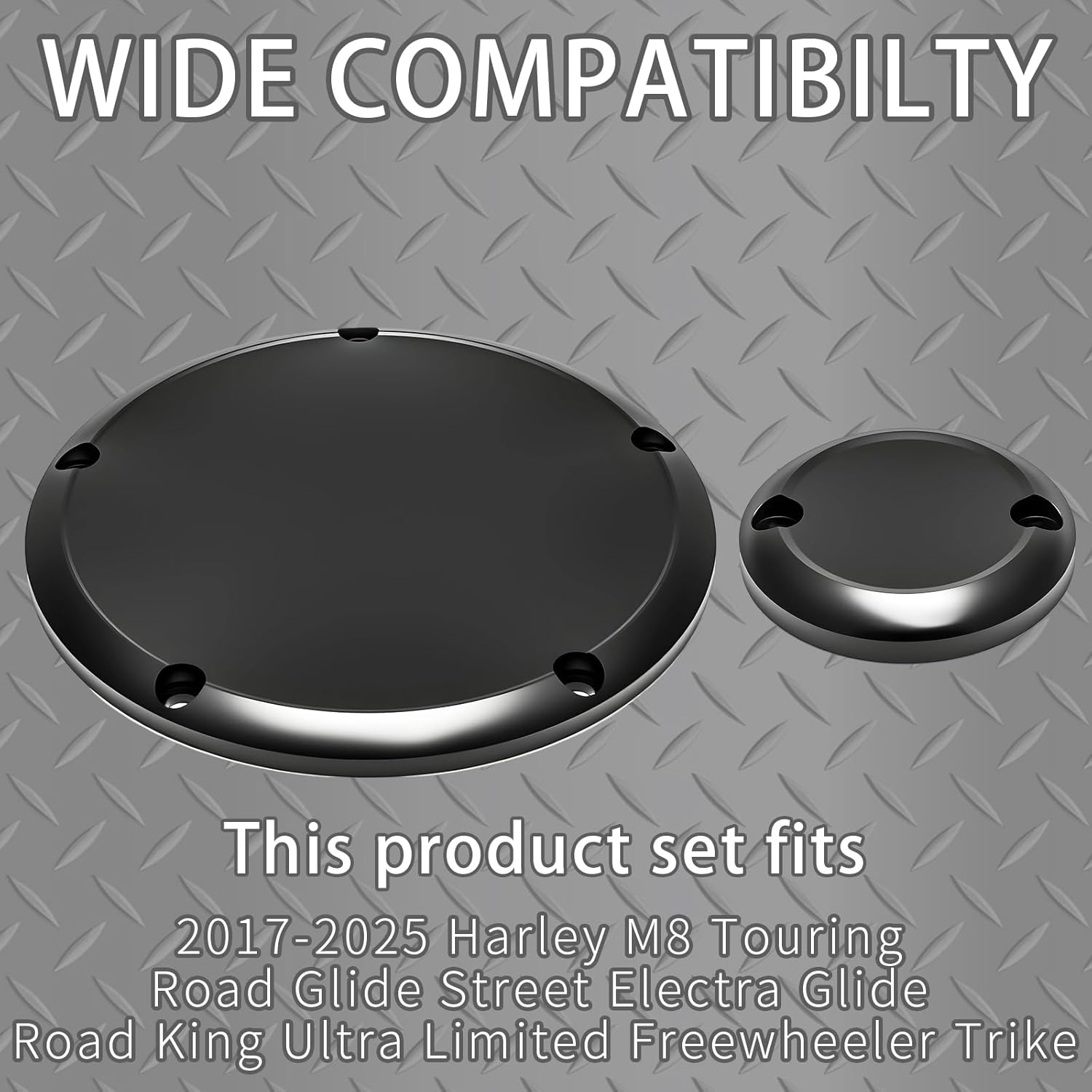 Derby Timer Engine Timing Point Cover for Harley 2017-2023 M8 Touring Road Glide Street Electra Glide Road King Ultra Limited Freewheeler Trike(Black)