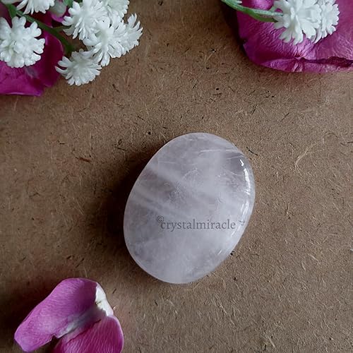Vista 24 de Hermosa y potente piedra de preocupación de cuarzo transparente con energía positiva, cristal curativo para el pulgar para meditación protectora