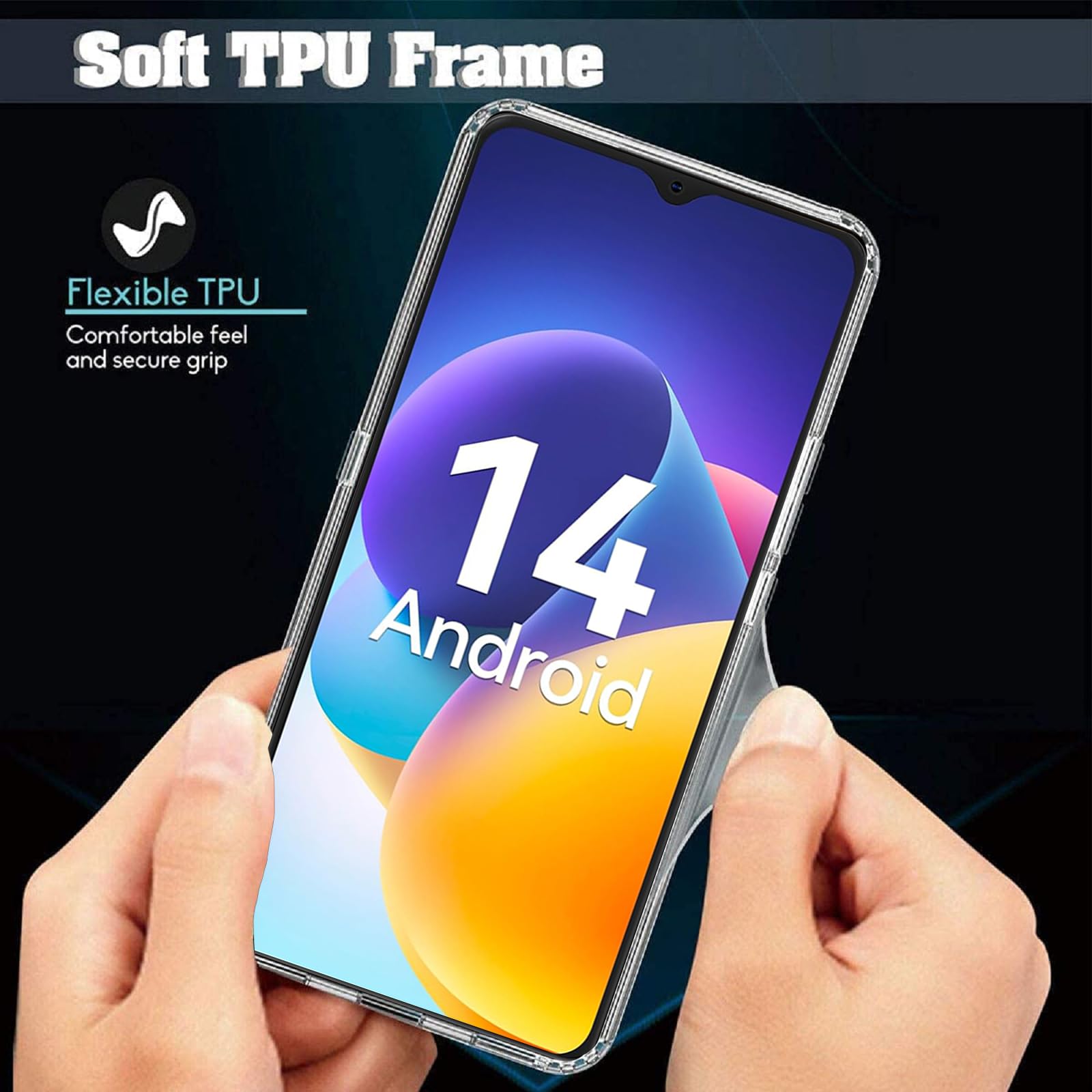 Coque Pour Blackview Oscal Flat 2 / Oscal Flat 2C (6.56") Transparent Housse 2 X Verre Trempé Protection Écran, Souple Si[COQ552] - Téléphonie