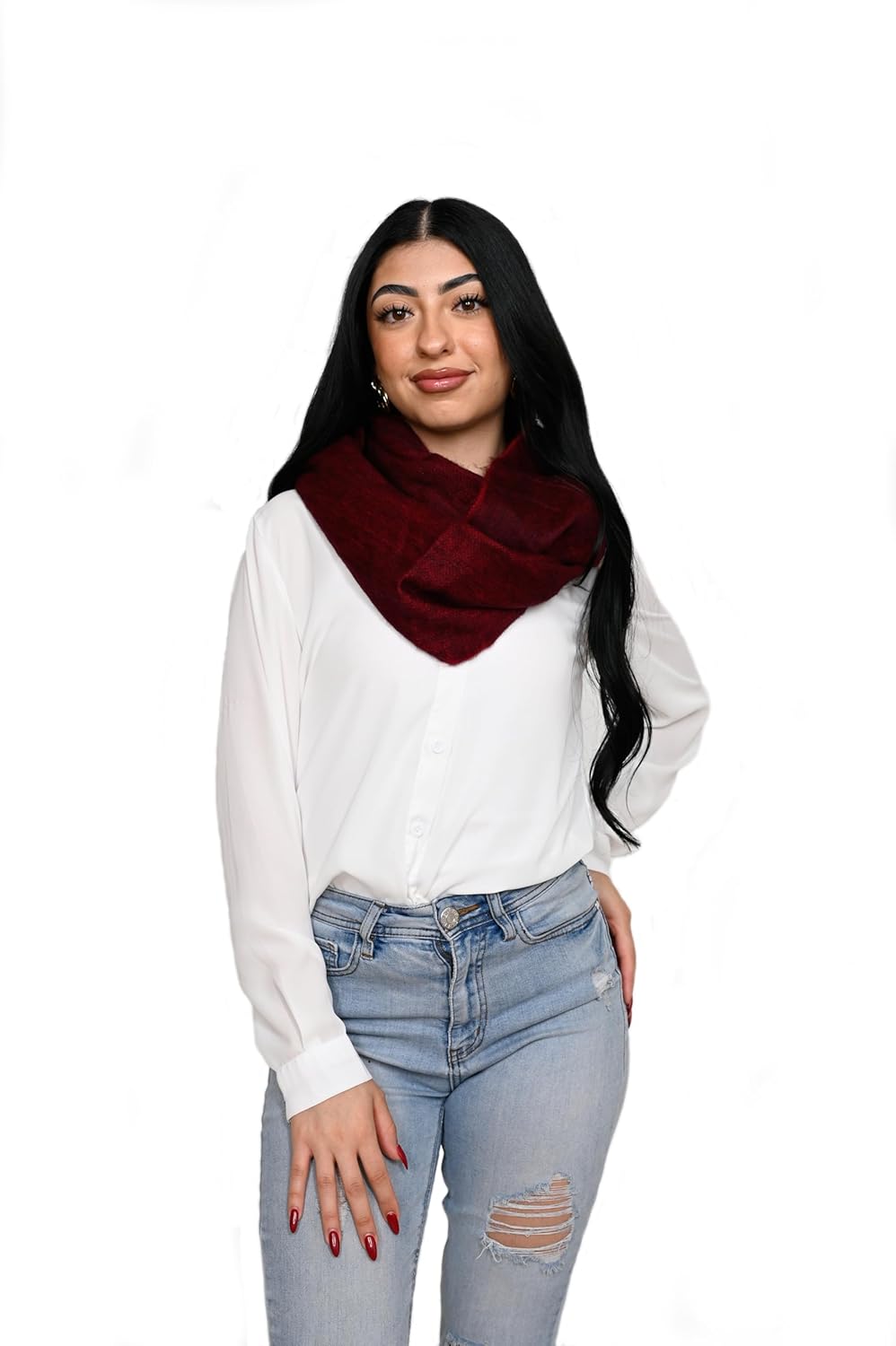 Alpaca Land, Handmade Ecuadorean Alpaca Wool Infinity Scarves