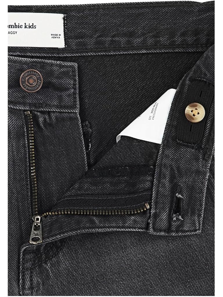 Orange Abercrombie & Fitch Baggy Denim Cargo Pants (Big Kid)