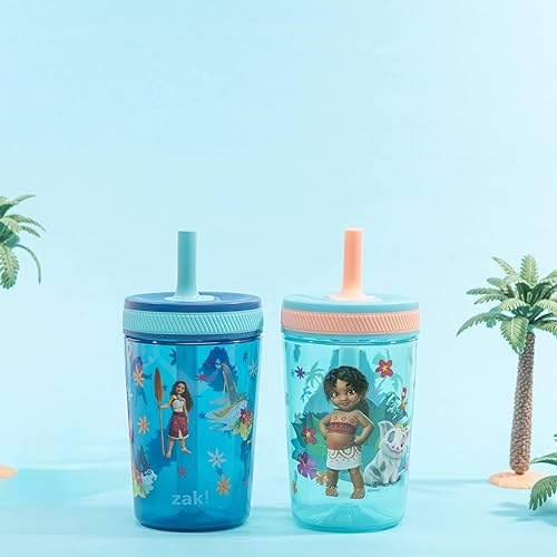 Miniatura 68 de Zak Designs - Juego de vasos Baby Shark Kelso de 15 onzas, sin BPA, tapa de rosca con popote hecha de plástico duradero y silicona, paquete perfecto