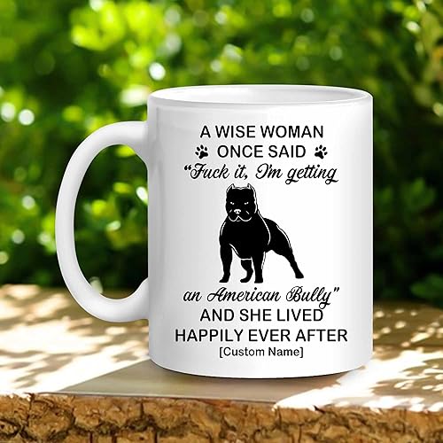 Miniatura 2 de WHIDOBE Regalos personalizados de silueta de matón americano para mujeres, taza de café de cerámica personalizada de 11 oz 15 onzas para amantes de