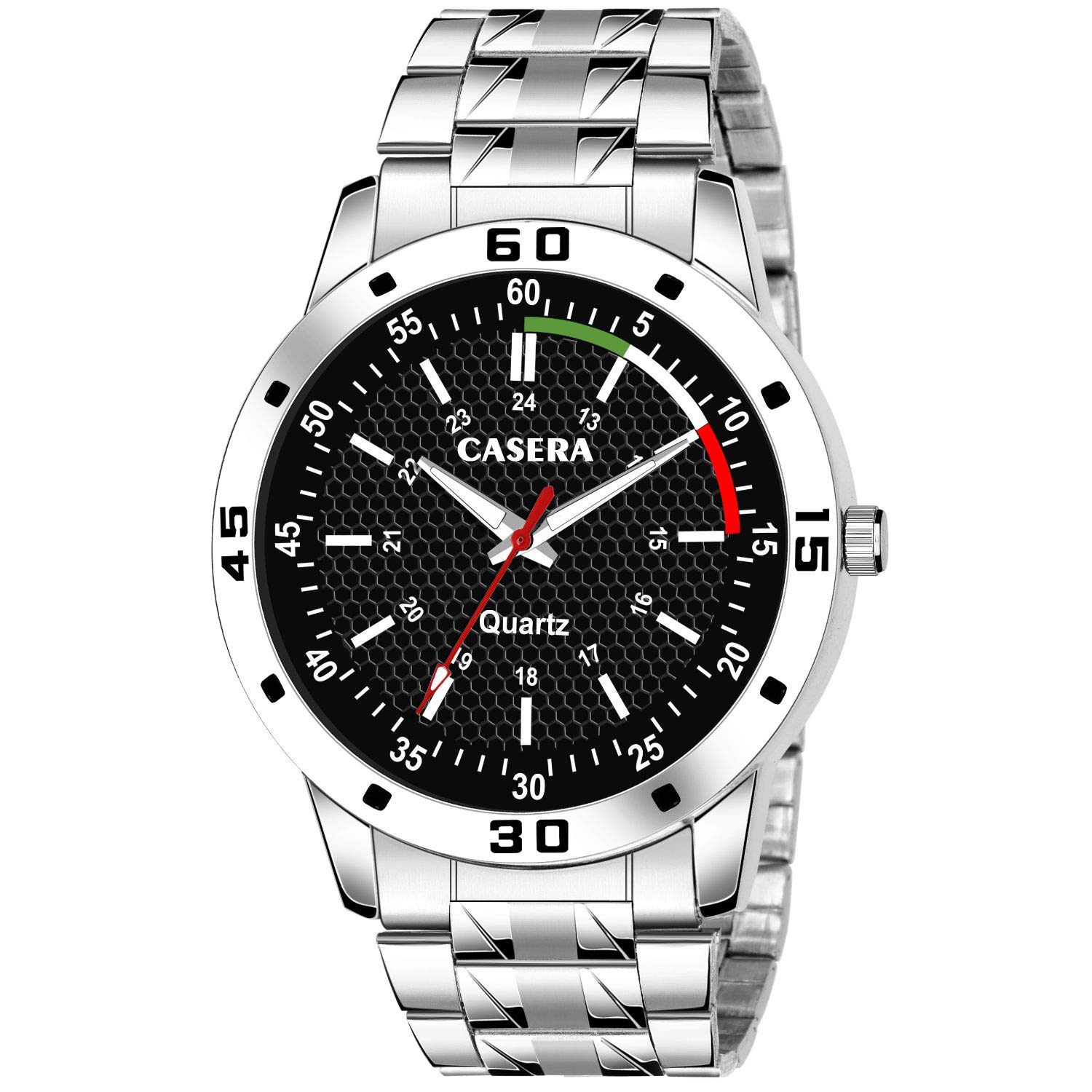 casera Black Dial Analog Stainless Steel Strap Watch for Men (B08PG2GDFP) Amazon Price History, Amazon Price Tracker