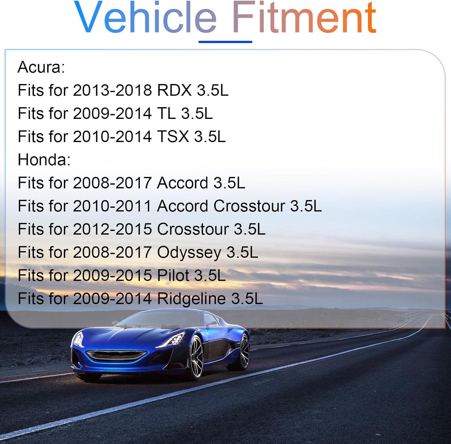 3.5L Engine Cylinder Head Gasket Set w/Bolts Fits for Acura RDX 13-18/ TL 09-14/ TSX 10-14, Honda Accord 08-17/ Crosstour 12-15/ Odyssey 08-17/ Pilot 09-15/ Ridgeline 09-14 3.5L OE HS26509PT
