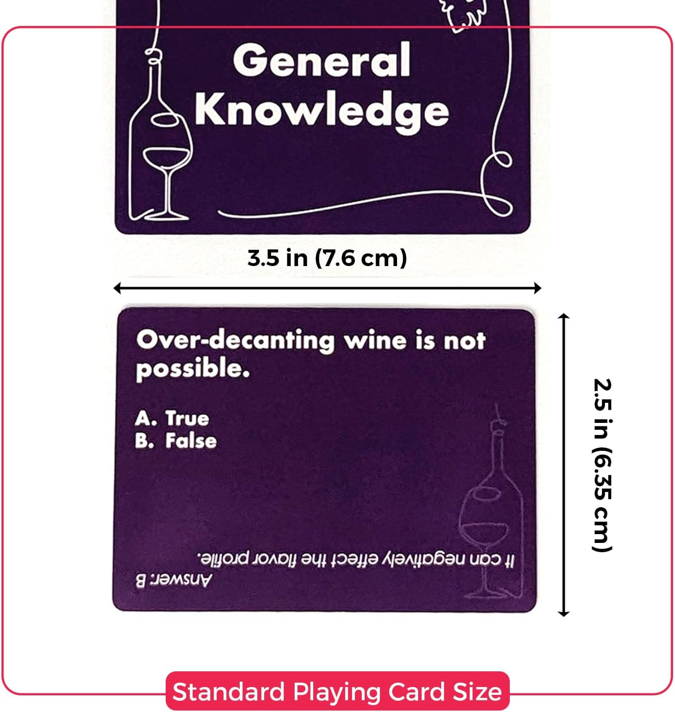Taste The Grapes Trivia Card Game - Expand Your Vino Knowledge and Enjoy The Couples Card Games for Adults or Give The Ideal Vino Lover Gift! 150 Cards with 4 Categories.