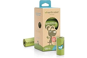 Earth Rates Poop Bags - Dog Waste Bags That Are Extra Thick, Unscented, and Leak-Proof.