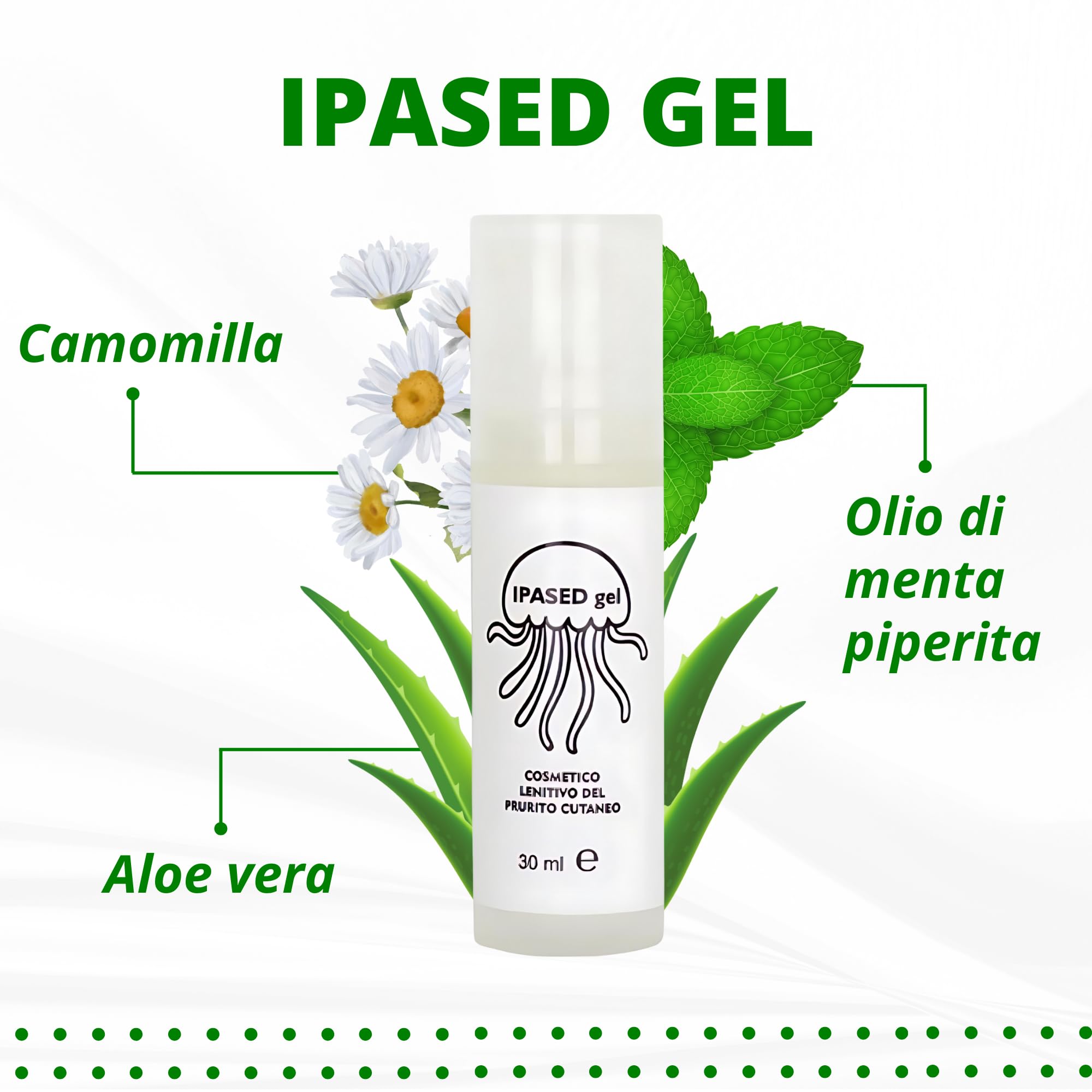 Dopo Puntura Zanzare, Meduse e Insetti, con Aloe Vera e Olio di Menta Piperita, Per un Sollievo Immediato, 30 ml
