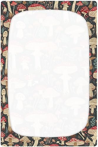 Miniatura 3 de Kigai Sábana bajera ajustable para cuna para niños y niñas, sábana de punto de jersey vintage para colchones estándar de cuna y cama de niños