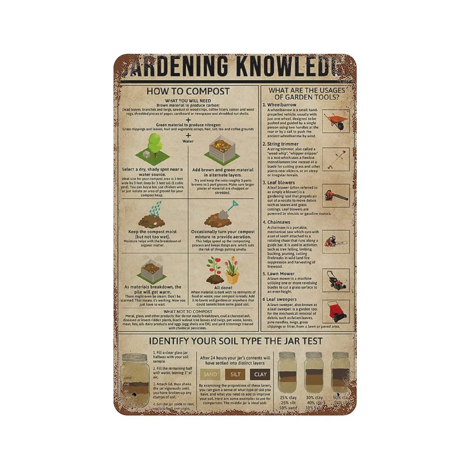 Helicopter Knowledge Retro Metal Iron Painting Tin Sign Wall Decor Poster Aluminum Plaque 15.7"x11.8"