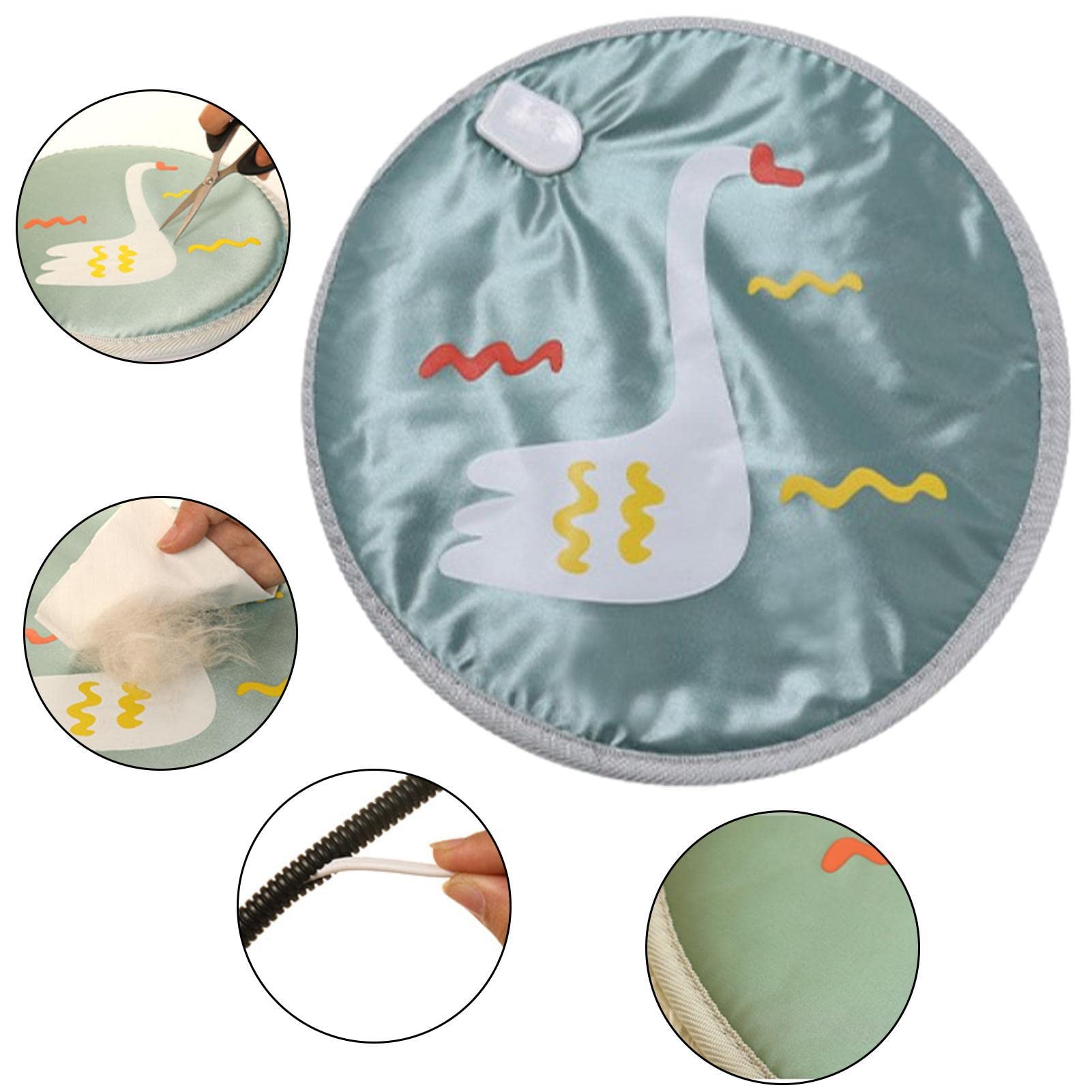 Almohadilla térmica for gatos |Almohadilla térmica for gatos a prueba de agua con lindo pato Animal - Manta eléctrica cálida for mascotas en interiores for gatos y perros al aire libre Met Safety List