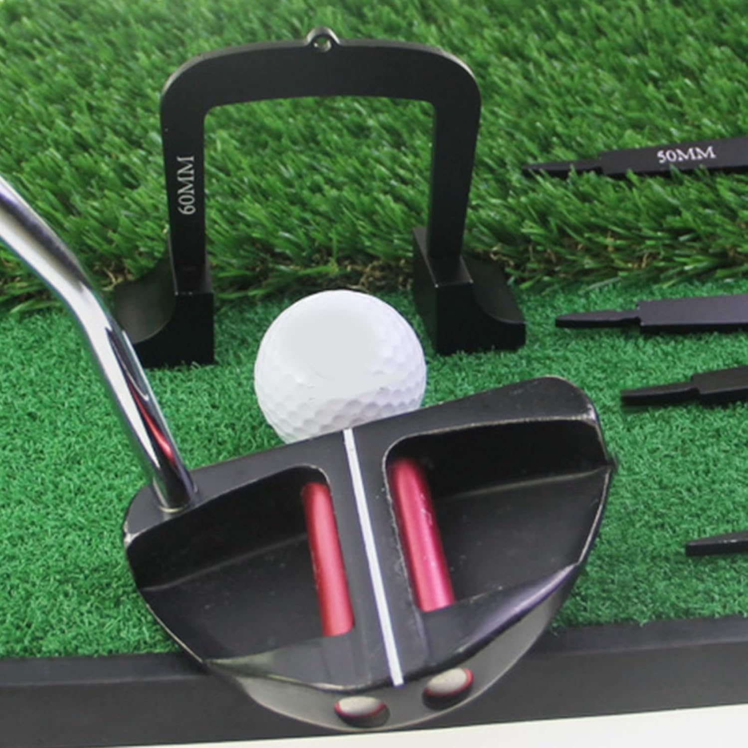 3Pcs Golfs Putting Metal Differently Sized Golfs Training Tool Putt Goal Gate with Bases for Indoor Outdoor Portable Golf Accessories