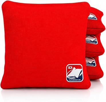 ACA Daily 66x Regulation Cornhole Bags Weather Resistant Resin Filled 6x6 Set of 4
