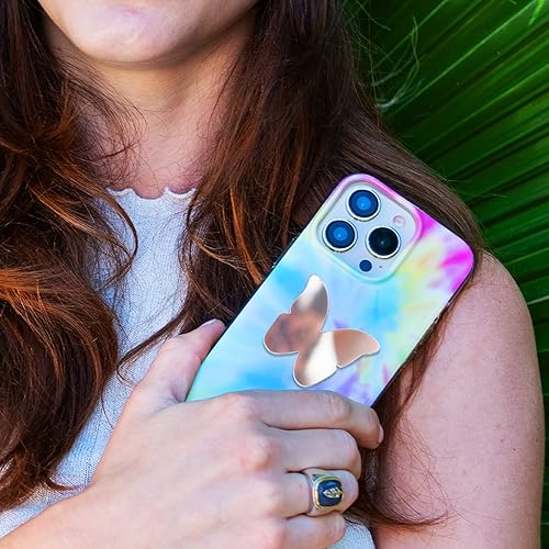 Miniatura 10 de Ellie Rose Calcomanía de espejo para teléfono inteligente, adhesivo adhesivo para teléfono (flor)