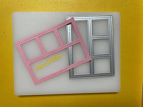 Miniatura 7 de Mvchifay Troqueles de corte de marco de ventana para hacer tarjetas, troquelados de metal, herramienta de álbumes de recortes, plantilla de