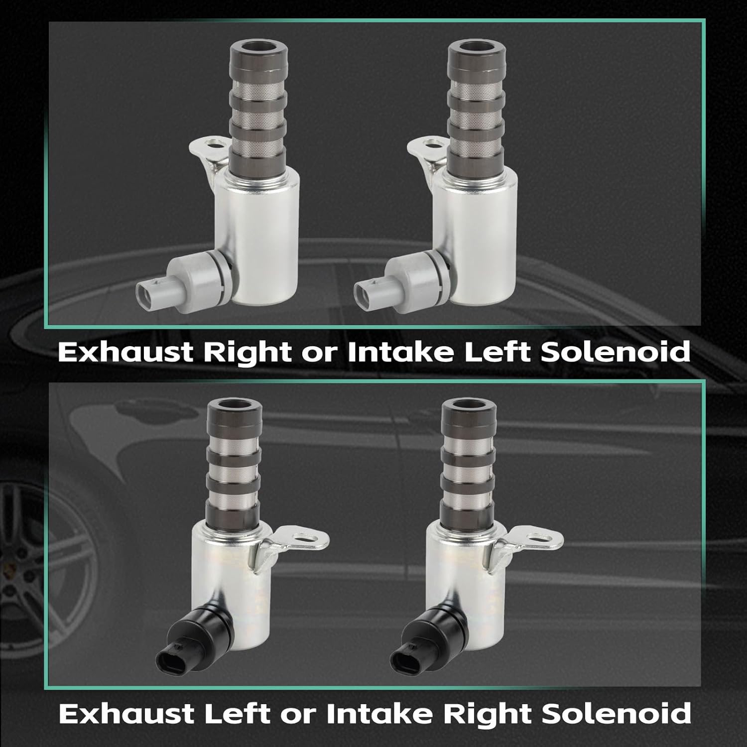 917-197 917-198 4PCS Engine Variable Valve Timing VVT Solenoid Compatible with Ford Edge Expedition Explorer F-150 Mustang Taurus Transit 150 250 350 HD Lincoln Continental MKS MKT MKX