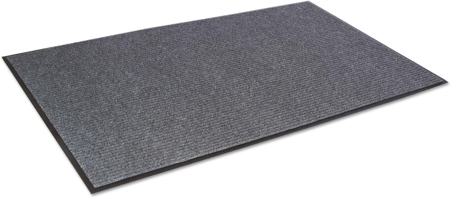 Crown Needle Rib Wipe and Scrape Mat, Polypropylene, 36 X 120, Gray