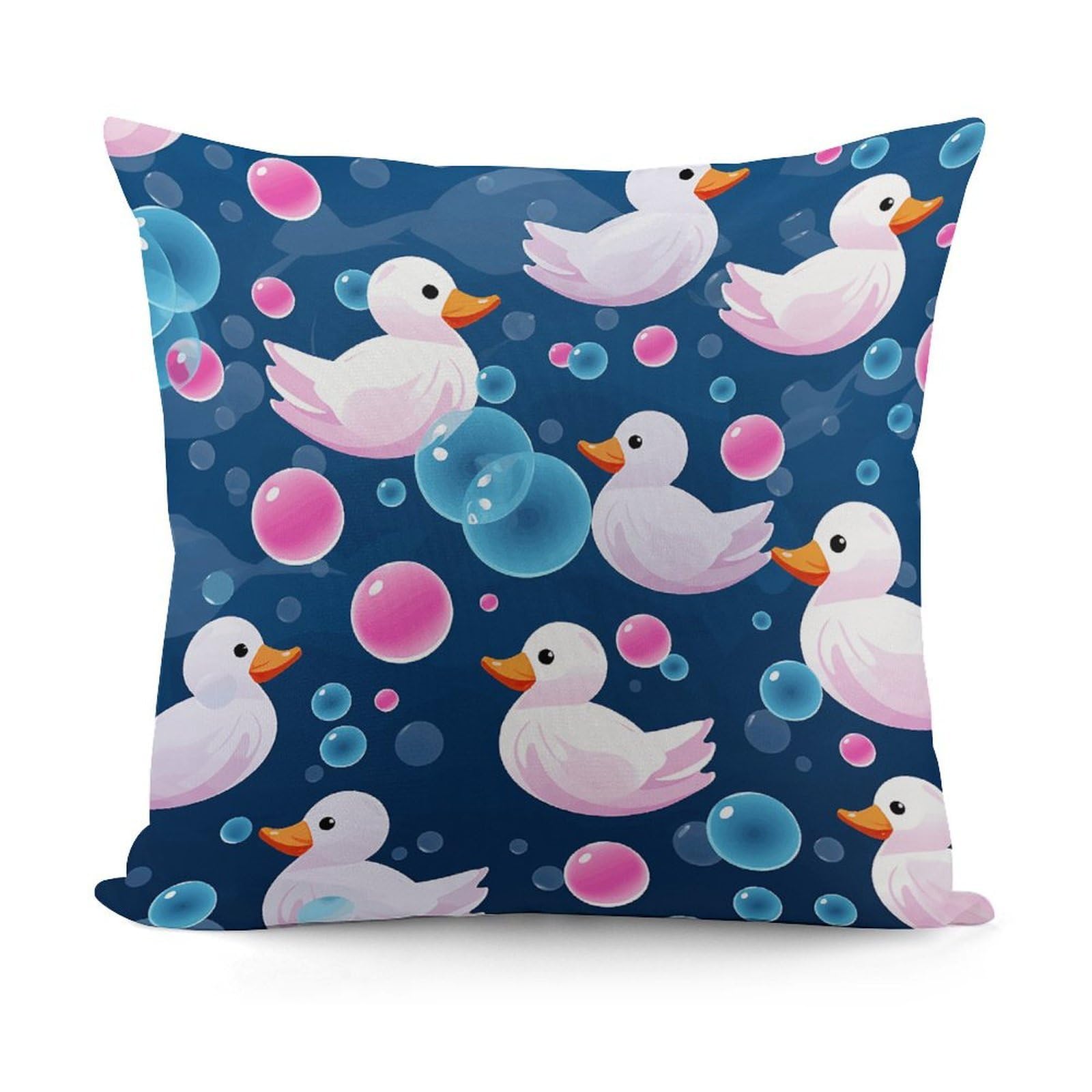 Adfgyerh Style Several Cartoon Ducks Decorative Pillow Covers, Throw Pillow Covers Soft For All Seasons, Pillowcases For Couch Living Room Sofa Bedroom 18X18 Inch