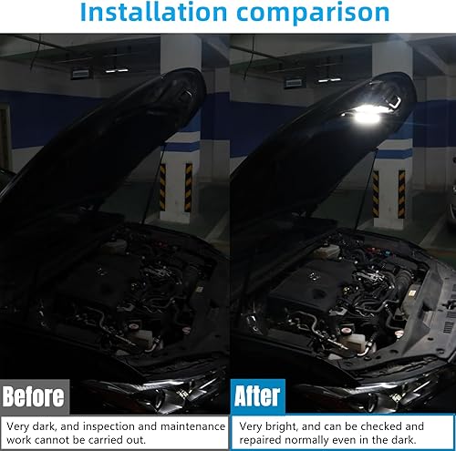 Miniatura 6 de Kit de luces LED para debajo del capó, impermeable, 12 V, 30 luces LED para automóvil, barras de luces LED para automóvil, tira de luz de trabajo