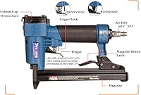 Vista 2 de Dynastus Grapadora neumática de calibre 20 T50 3/8 pulgadas Crown Air Grapadora con 1000 grapas