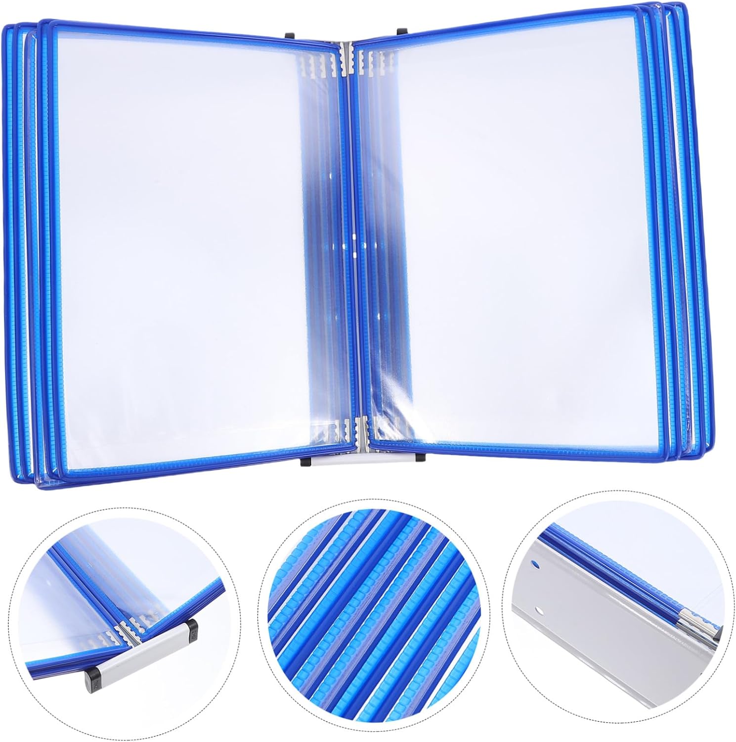 NUOLUX 壁掛けファイルホルダー 対応 書類ラック ファイル収納オーガナイザー 吊り下げ式 ドキュメントディスプレイ パンフレッ