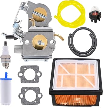 578 24 34-01 C3-EL53 Carburetor Carb Kit for Husqvarna Partner K750 Concrete Cut Off Saw Parts ZAMA C3-EL43C with AirFilter Fuel Primer Bulb Spark Plug