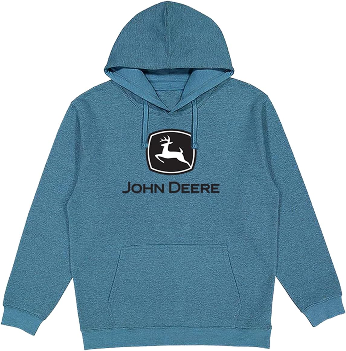 Amazon.com: John Deere Unisex Deere Logo Hooded Sweatshirt Hoodie ...