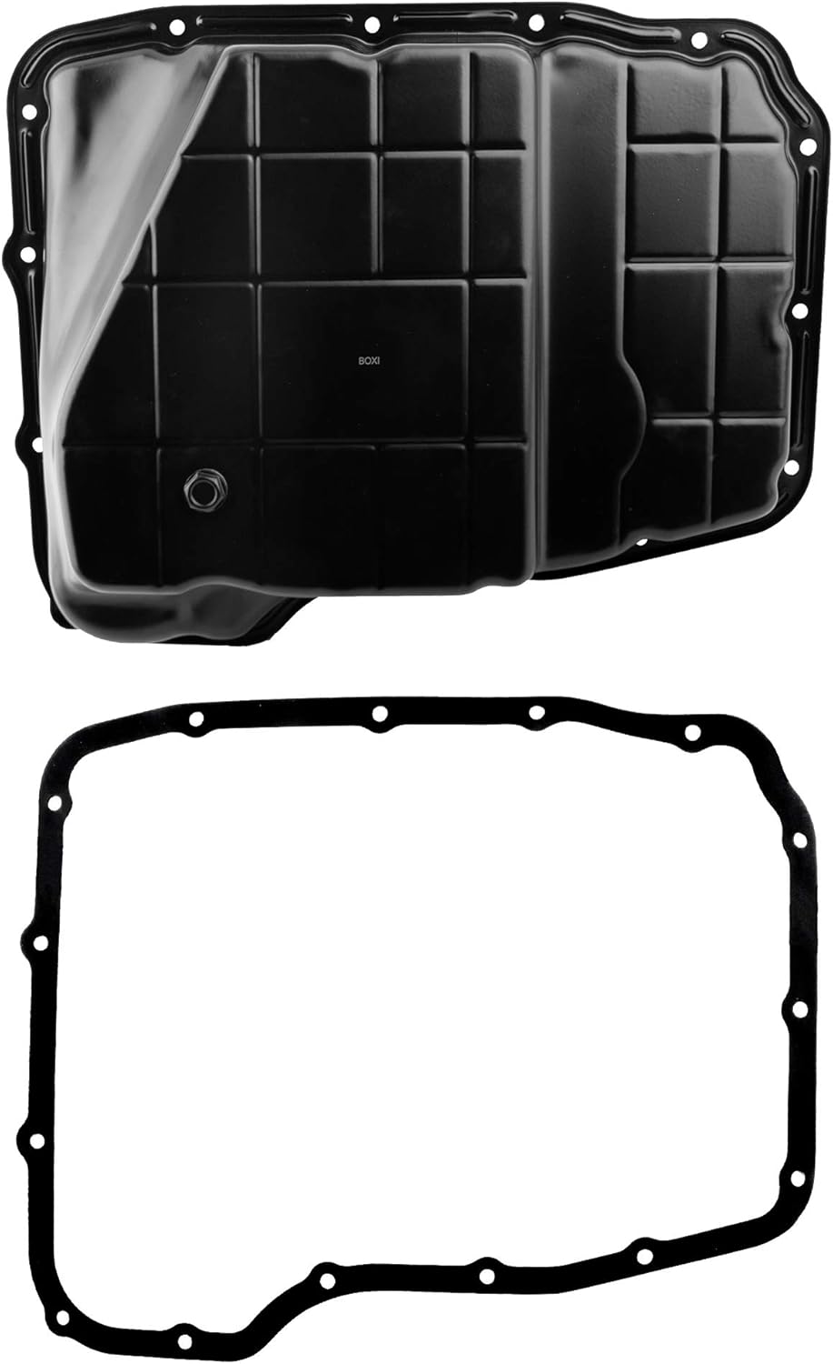 BOXI Transmission Oil Pan W/Drain Plug Compatible with Aspen Dodge
