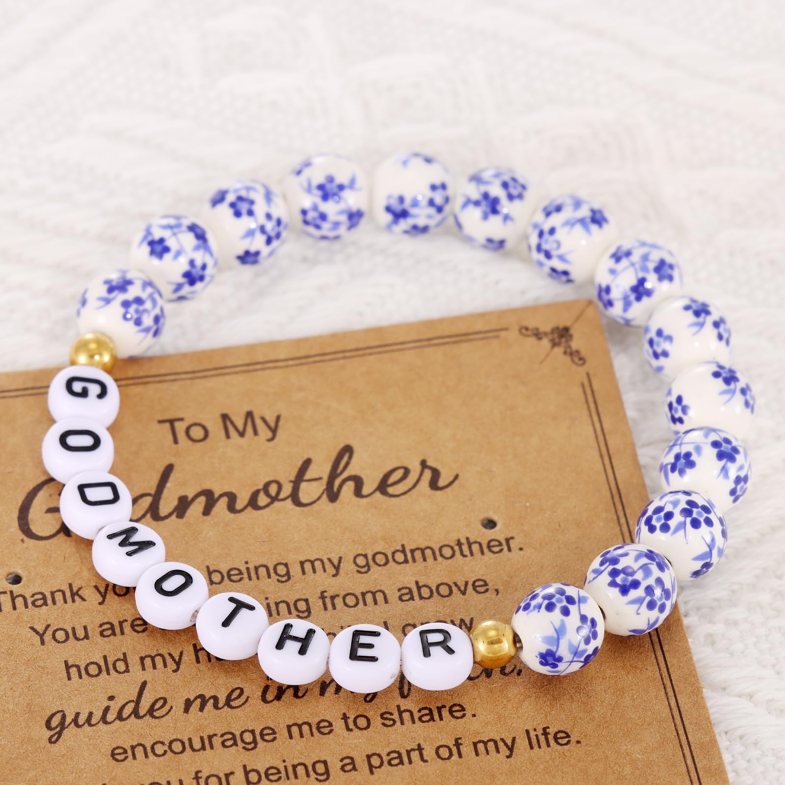 HUTIMY Godmother Bracelet Gifts for Women from Godchild Godson Goddaughter Godmom Godmother Bracelets