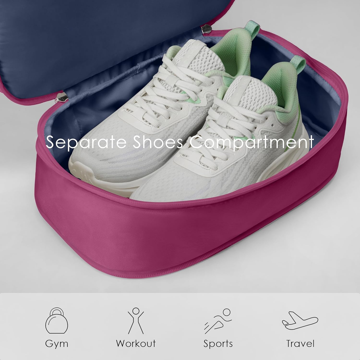 Gym Backpack for Women Men, Lightweight Gym Bag with Shoe Compartment, Waterproof Workout Backpack with Wet Pocket - Image 3