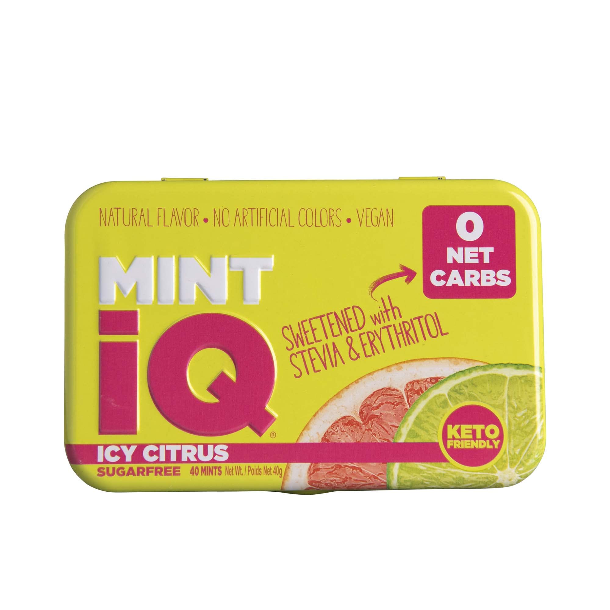 みんとてぃー MintiQ Sugar Free Icy Citrus, 40 Mints : Amazon.ca: Grocery